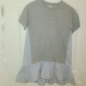 Girls Zara casual collection striped shirt dress